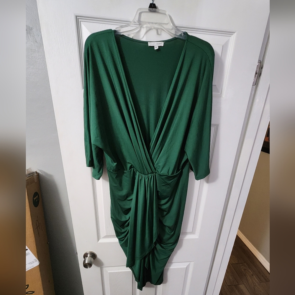Hunter Green Mimi Midi Dress- Baltic Born